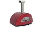 Alfa Moderno 2 Pizze Outdoor Wood Pizza Oven - Antique Red - FXMD-2P-LROA