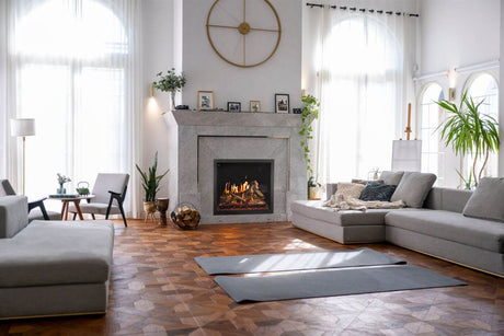 Napoleon Elevation X 36 Electric Fireplace - living room lifestyle view