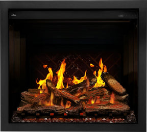 Napoleon Elevation X 36 Electric Fireplace - front view with wood flame