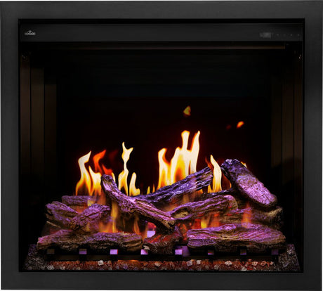 Napoleon Elevation X 36 Electric Fireplace - gas flame video with color lighting