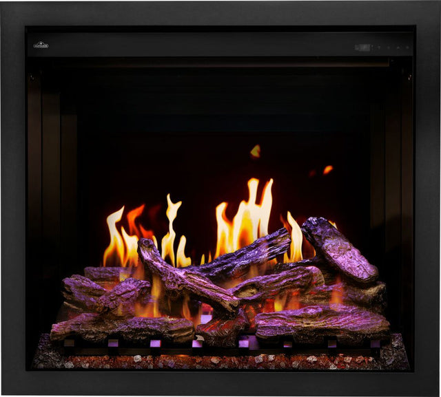 Napoleon Elevation X 36 Electric Fireplace - gas flame video with color lighting