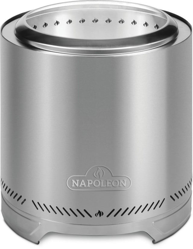 Napoleon Timberwolf smokeless fire pit with top base ring in place