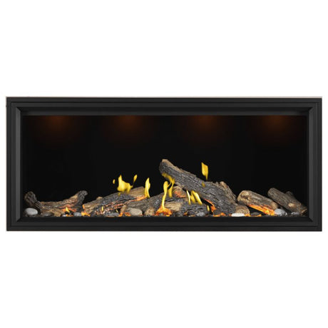 Napoleon Tall Vector with Luminous Logs 62" Direct Vent Linear Gas Fireplace | TLV62LN
