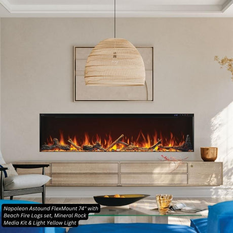 Napoleon Astound FlexMount 74" Linear Electric Fireplace