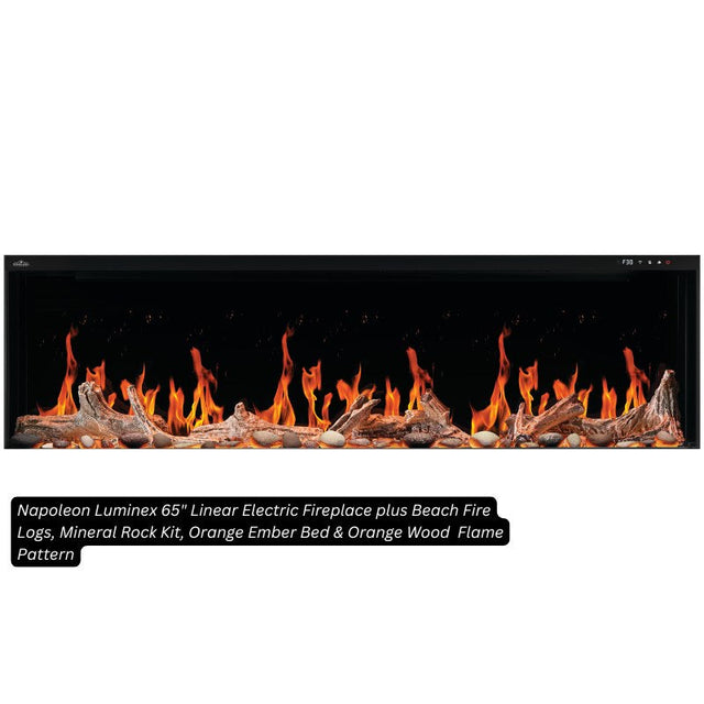 Napoleon Luminex 65" Linear Electric Fireplace | NEFL65LCD-3SV