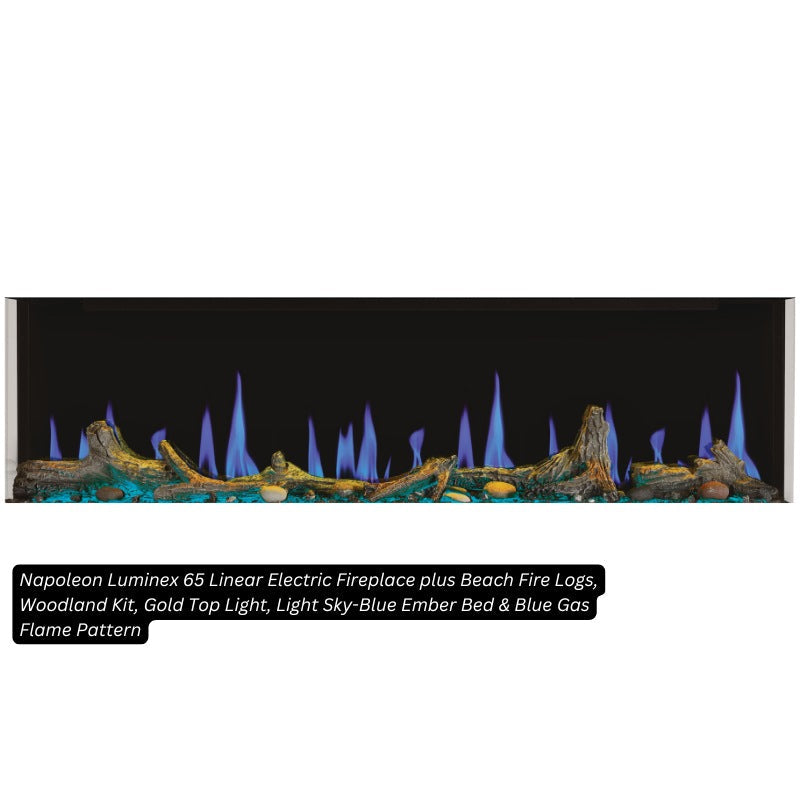 Napoleon Luminex 65" Linear Electric Fireplace | NEFL65LCD-3SV