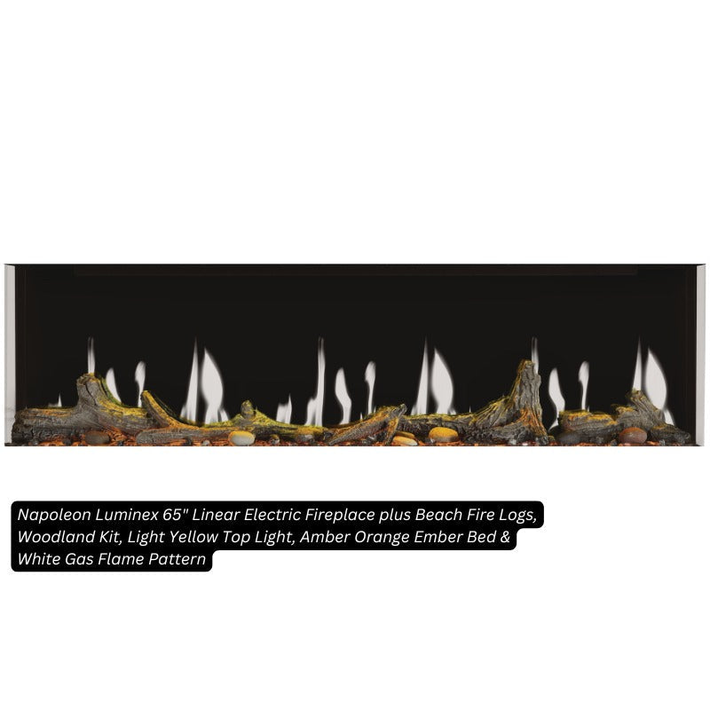 Napoleon Luminex 65" Linear Electric Fireplace | NEFL65LCD-3SV