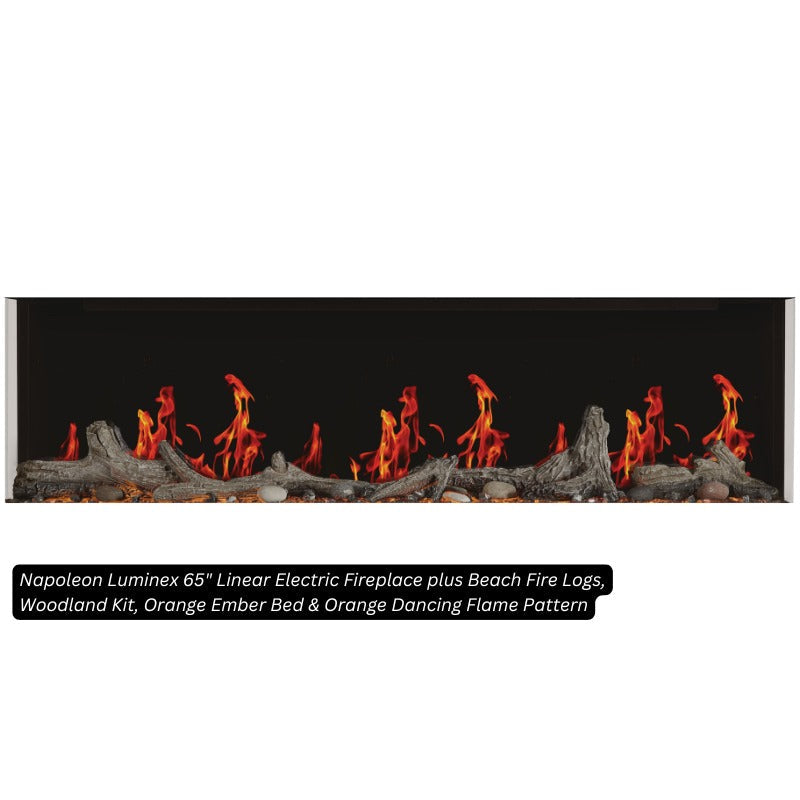 Napoleon Luminex 65" Linear Electric Fireplace | NEFL65LCD-3SV