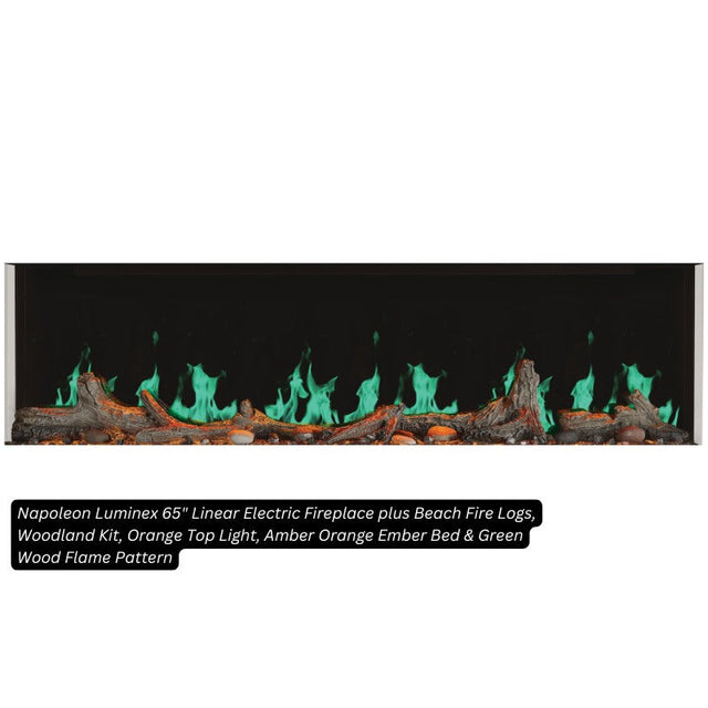 Napoleon Luminex 65" Linear Electric Fireplace | NEFL65LCD-3SV