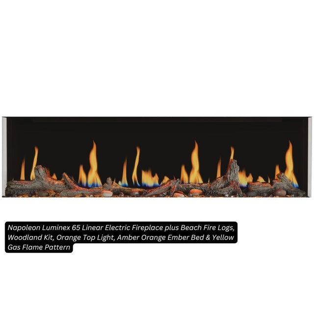 Napoleon Luminex 65" Linear Electric Fireplace | NEFL65LCD-3SV
