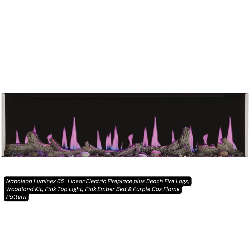 Napoleon Luminex 65" Linear Electric Fireplace | NEFL65LCD-3SV