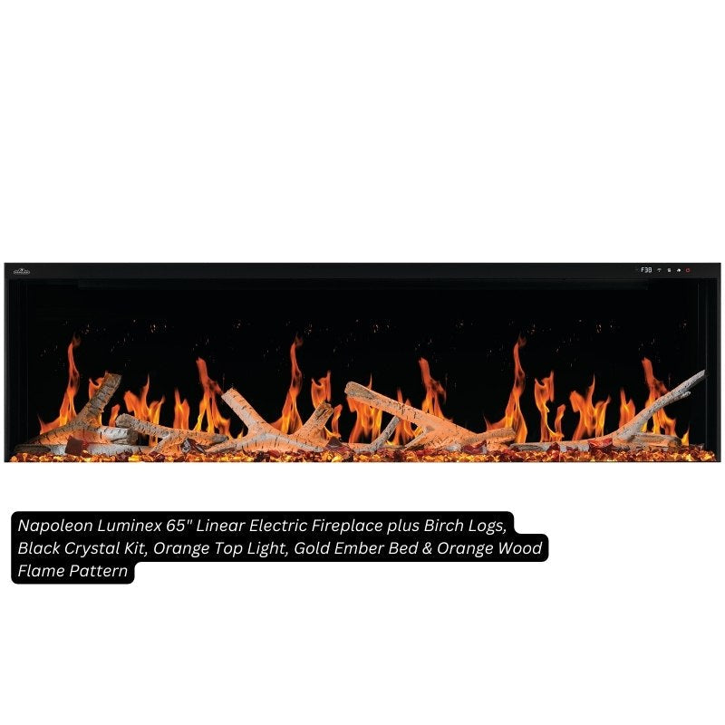 Napoleon Luminex 65" Linear Electric Fireplace | NEFL65LCD-3SV