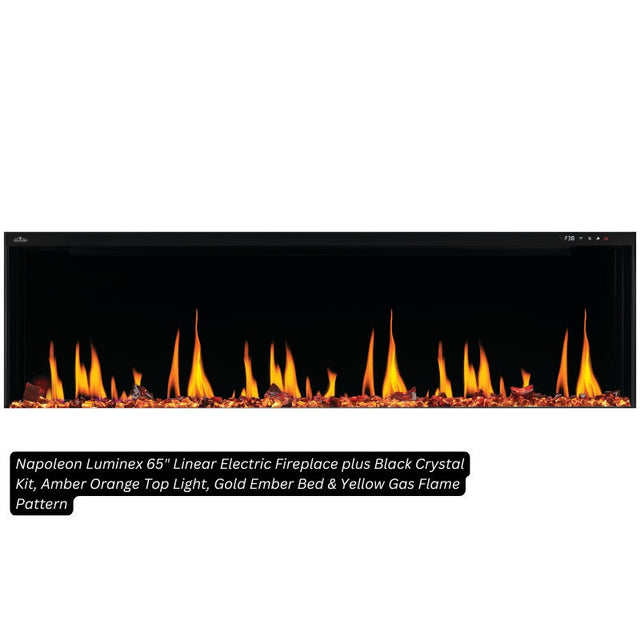 Napoleon Luminex 65" Linear Electric Fireplace | NEFL65LCD-3SV