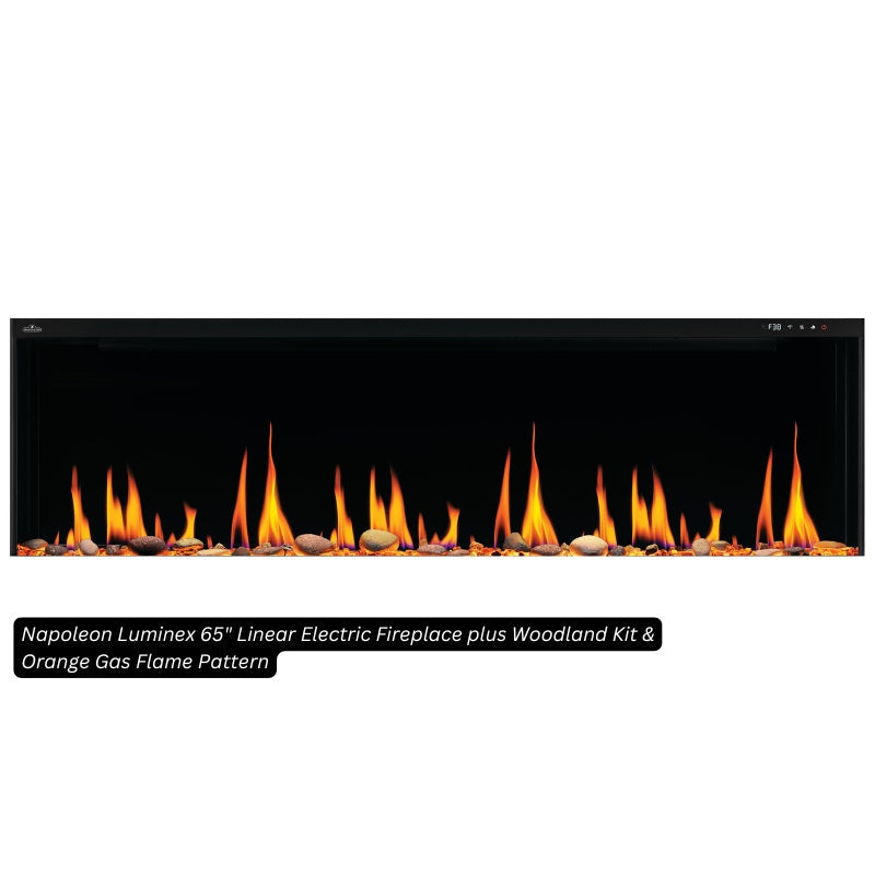 Napoleon Luminex 65" Linear Electric Fireplace | NEFL65LCD-3SV