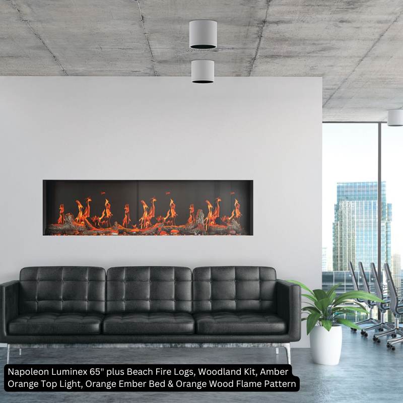 Napoleon Luminex 65" Linear Electric Fireplace | NEFL65LCD-3SV