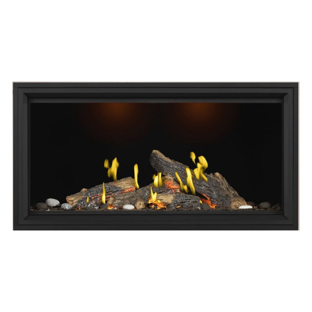 Napoleon Tall Vector with Luminous Logs 50" Direct Vent Linear Gas Fireplace