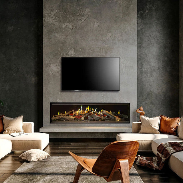 NetZero Fire E-One 160 Single-Sided Electric Fireplace – Modern