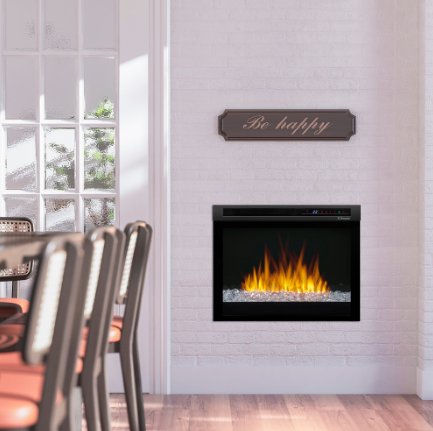 Dimplex Nova 23" Multi-Fire XHD Plug-in Electric Firebox - Acrylic Ice Ember Media Bed, XHD23G