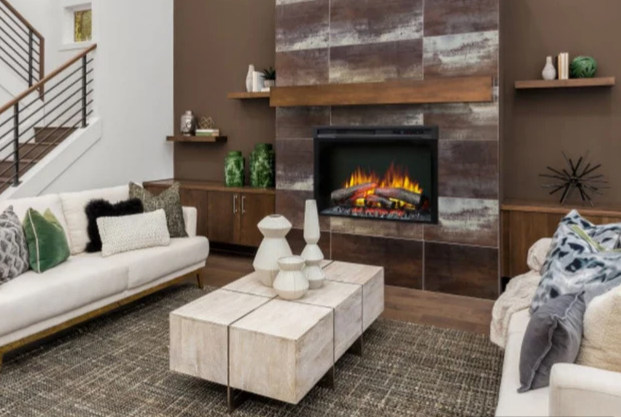 Dimplex Nova 23" Multi-Fire XHD Plug-in Electric Firebox - Acrylic Ice Ember Media Bed, XHD23G