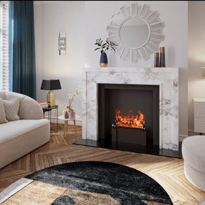 Aquafire Gatsby water vapor fireplace detail