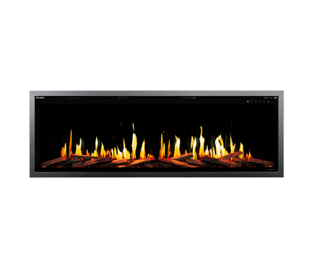 Modern Flames Orion V2 Slim 60 inch LCD electric fireplace yellow flames