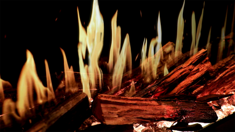 Modern Flames Orion V2 LCD flame close up