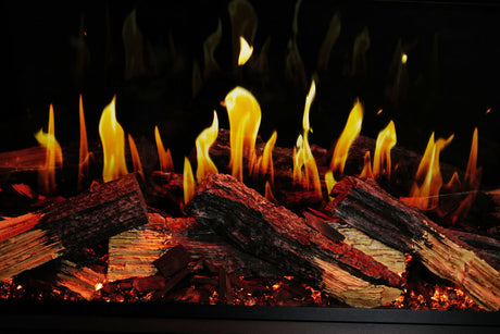 Modern Flames Orion V2 flame and log set close up