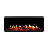 Modern Flames Orion V2 Multi 60 inch LCD electric fireplace yellow flames