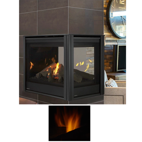 Majestic Pier 36 Inch Direct Vent Multi-Sided Gas Fireplace - PIER-DV36IN