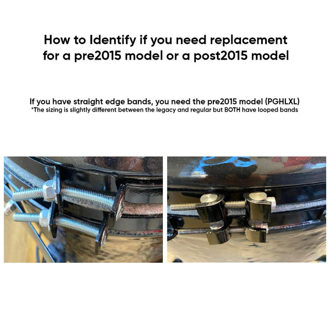 Primo PGHLXL Easy Lift Hinge and Handle Kit for Oval XL 400 Pre-2015 - hinge detail