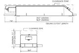 Bromic Platinum Electric 2300W Low-Clearance Ceiling Recess Kit - view 4