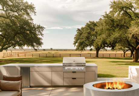 Summerset Quest Built-In Gas Grill in an outdoor kitchen setting