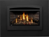 Napoleon Rosedale 3 gas insert with oak logs and Westminster panels