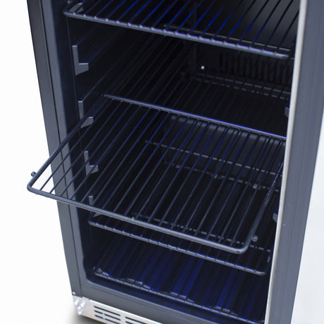 Summerset RFR-15G Glass Door Outdoor Refrigerator - adjustable shelves