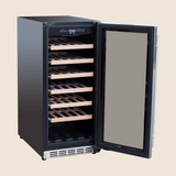 Summerset RFR-15W 15-Inch Outdoor Wine Cooler - angled view door open