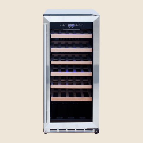 Summerset RFR-15W 15-Inch Outdoor Single Zone Wine Cooler - front view door closed