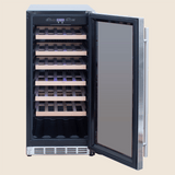 Summerset RFR-15W 15-Inch Outdoor Wine Cooler - interior wood racks