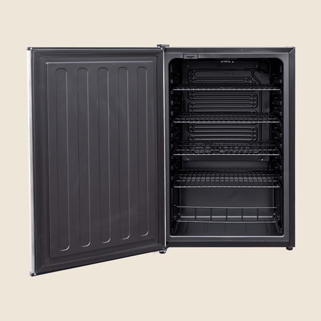 Summerset RFR-22S Outdoor Compact Refrigerator - interior wire shelving