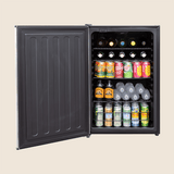 Summerset RFR-22S Outdoor Compact Refrigerator - door open and stocked