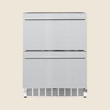 Summerset RFR-24DR2-A 24-Inch Outdoor Rated 2-Drawer Refrigerator - front view