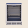 Summerset RFR-24G 24-Inch Outdoor Glass Door Refrigerator - front view door closed
