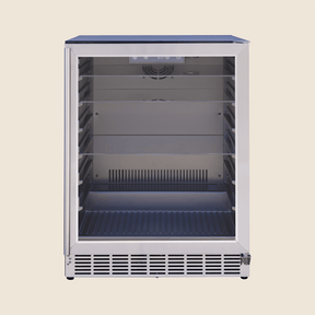 Summerset RFR-24G 24-Inch Outdoor Glass Door Refrigerator - front view door closed