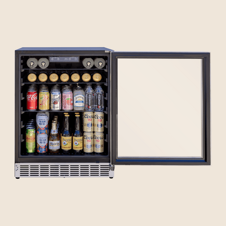 Summerset RFR-24G Outdoor Glass Door Refrigerator - interior glass shelves