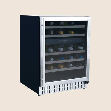 Summerset RFR-24WD 24-Inch Dual Zone Wine Cooler - angled view door closed