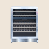 Summerset RFR-24WD 24-Inch Outdoor Dual Zone Wine Cooler - front view door closed