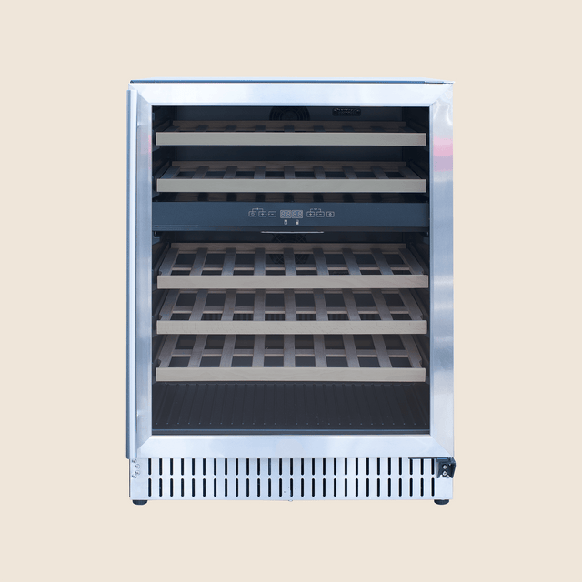 Summerset RFR-24WD 24-Inch Outdoor Dual Zone Wine Cooler - front view door closed