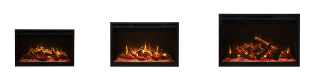 Amantii Fire & Ice RusticStone 30-Inch Built-In Electric Fireplace RS30