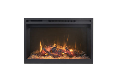 Amantii Fire & Ice RusticStone 36-Inch Built-In Electric Fireplace RS36