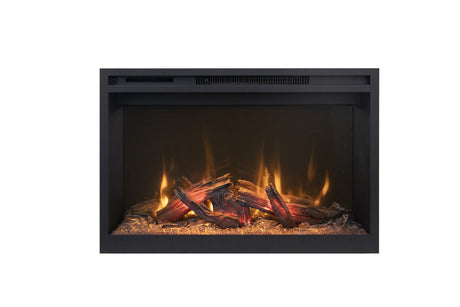 Amantii Fire & Ice RusticStone 36-Inch Built-In Electric Fireplace RS36