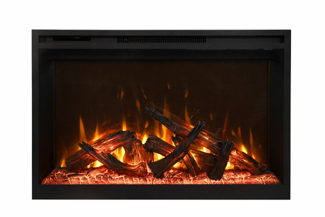 Amantii Fire & Ice RusticStone 42-Inch Built-In Electric Fireplace RS42